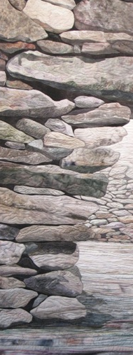 Irish Stone Fort Ruin, Detail by Denise Labadie