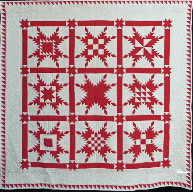 Red and White Sampler by Doretta Bradshaw