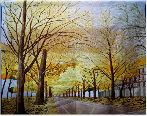 The Street Of Golden Leaves by Keiko Kimura