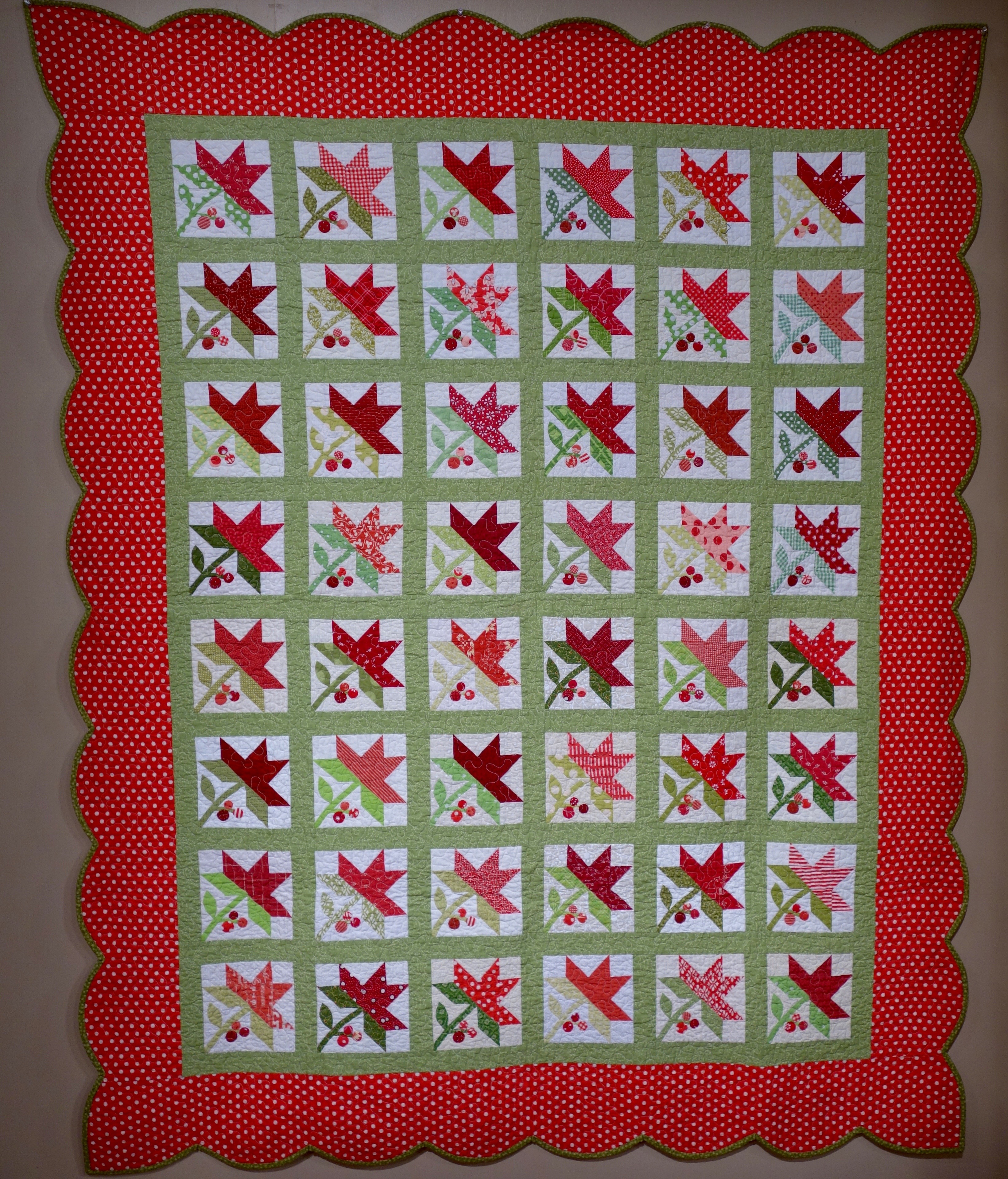 Evie's Peonies Quilt by Amy McClellan