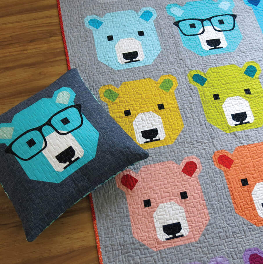 Bjorn Bear Quilt Pattern by Elizabeth Hartman