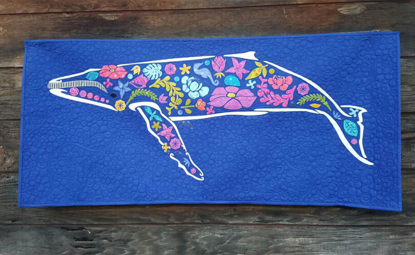 Laser Cut Quilts Beachcomber Whale