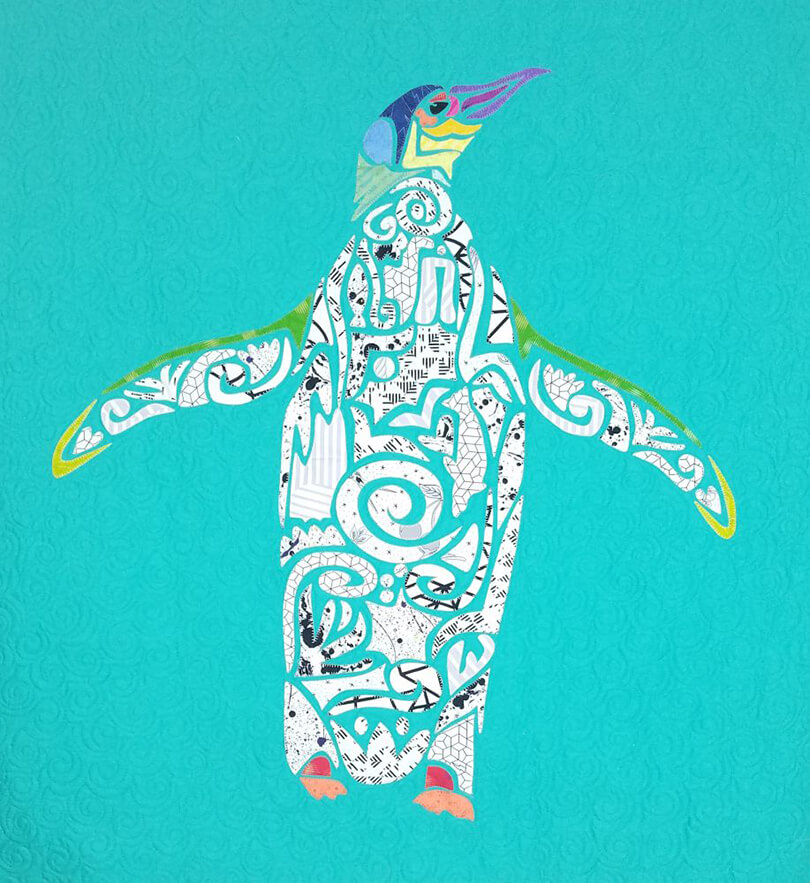 Laser Cut Quilts Picasso Penguin