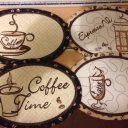 Mug Rugs to match the cups. Pic to the right is an embroidery design