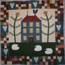 A warm 'Hello' from Vienna. This is my January Block. I decided to make my quilt 'Quilt as you go'. Brigitte