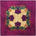 "Mini Amethyst" by Rachelle Denneny, Australia. This is a beautiful miniature version of her much larger prize-winning quilt. It may be small - but is has a big impact.