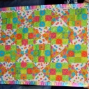 Daiseys - This is the quilt that I made for my son\'s 9th grade class to raffle off. I only had a couple weeks to get it ready because Alex didn\'t tell me that he volunteered the gift.