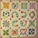 Simple Yet Elegant - This was one of the very first hand appliqued, hand quilted quilts that I made.