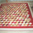 Krissy\'s Quilt - Made to match color and decor of the bedroom it was made for.