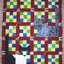 There are Cats on my Quilt - The cats represent two of my cats.