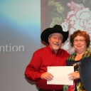 Receiving award at Houston 2010--guess who gave the award?