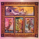 Gathering of angels, and paper pieced quilt 001