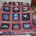 Harley T shirt quilt 2