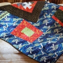 Asian Twister Quilt-back