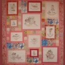 Berry Picken Time - The embroidery on this quilt was done by hand by a friend. I pieced the top and machine quilted it.