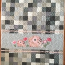 Pink elephants in parade. A baby quilt made for a special friend’s baby. 2020