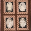 4 Babies - I taught a class on printing on fabric with an Ink Jet Printer. I made this as a sample. The babies are my Mother Ethel, age 90, myself age 59, my daughter Lisa, 34 and granddaughter Anna, 8. We were all about 1-2 years when the pictures were taken.