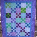 Baby quilt made for charity. The backing and binding are Minky.