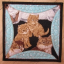 Little quilt donated to the Alzheimer's Art Quilt Initiative.