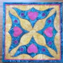 Little quilt donated to the Alzheimer's Art Quilt Initiative.