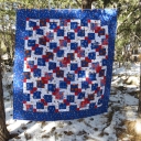 Fear the Phog - A lap quilt made for my niece, Kelsey, for Christmas 2013. The fabrics are all University of Kansas fabrics.