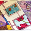 Dislocation: Quilting - Made for the Contemporary Quilt groups challenge \'Dislocation\'. Sometimes a sense of dislocation pervades between traditional, modern and art quilters but we all love quilts. High tide raises all boats.