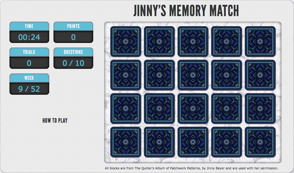 Jinny's Memory Match