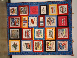 Corvette T-shirt quilt