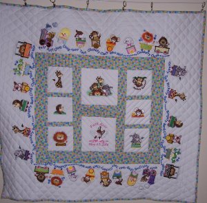 Pastel Animal Trail Quilt