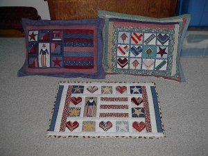 Pillow Shams, and a small runner