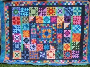 Sunriver Batik Scrappy Sampler Quilt