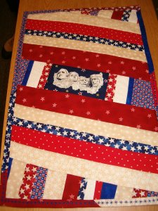 Mount Rushmore Quilt As You Go