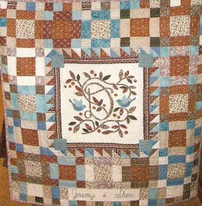 Birds & Bee Wedding Quilt