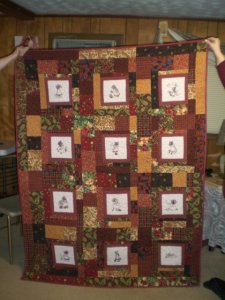 Around the block with Sunbonnet Sue