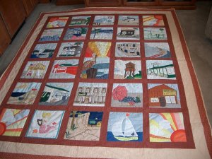 Sunset Beach Art Quilt