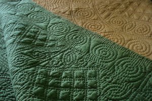 Welsh quilt green/gold