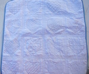 Hand sewn baby quilt