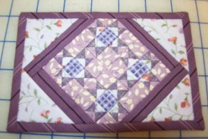 Purple Postcard Miniquilt