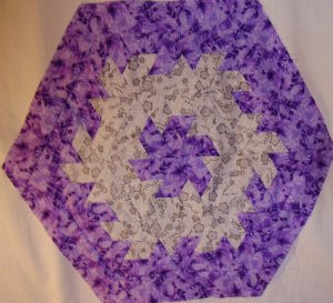 Purple and White Wreath