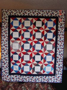 Uncle Mannan's 90th Birthday Quilt