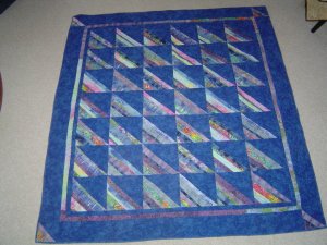 Blue quilt