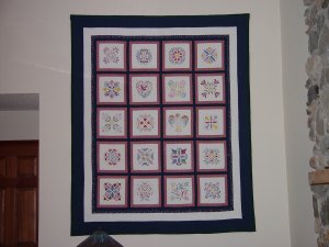 Stenciled Sampler