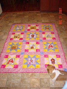 Julies Christmas 2007 quilt