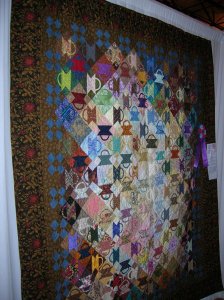 Watercolor Scrap Basket quilt