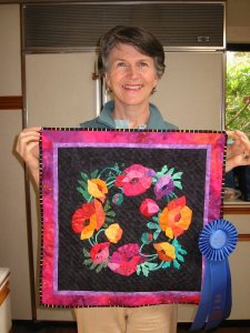 Batik Flower Quilt