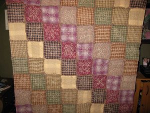 Civil War Rag edge quilt