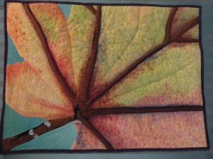 Autumn leaf wall hanging