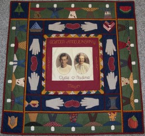 CLYDE & NADINES ANNIVERSARY QUILT