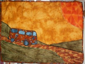 Hippy Bus wall hanging