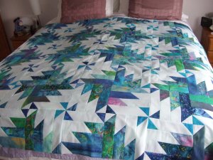 Batik Jelly Roll Quilt